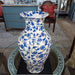 Danny's Fine Porcelain Home Decor Danny's Fine Porcelain 14in Porcelain Blue Vase – Blue Florets