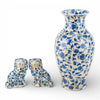 Danny's Fine Porcelain Home Decor Danny's Fine Porcelain 14in Porcelain Blue Vase – Blue Florets