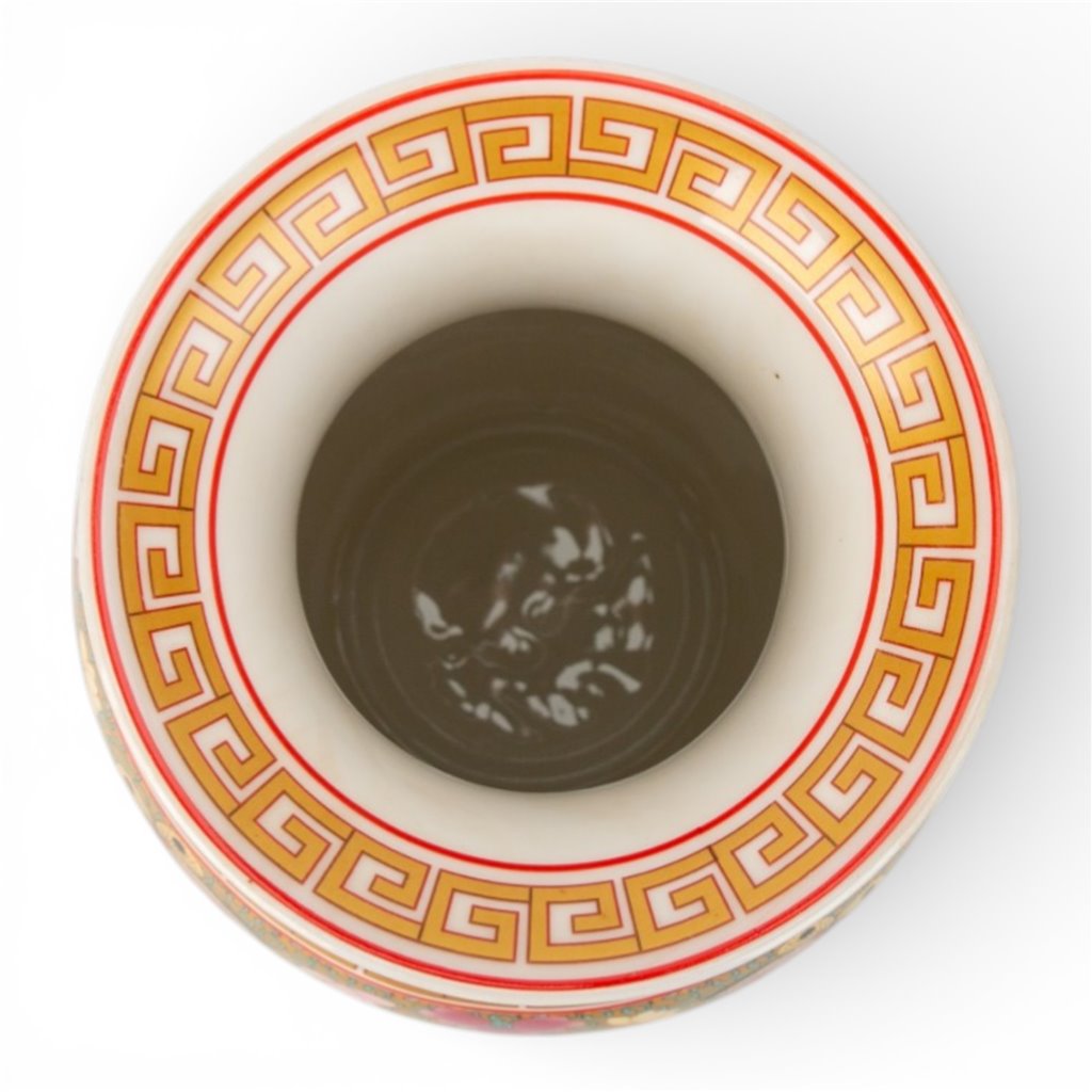 Danny's Fine Porcelain Home Decor Danny's Fine Porcelain 14in Porcelain Vase – Rose Medallion Canton