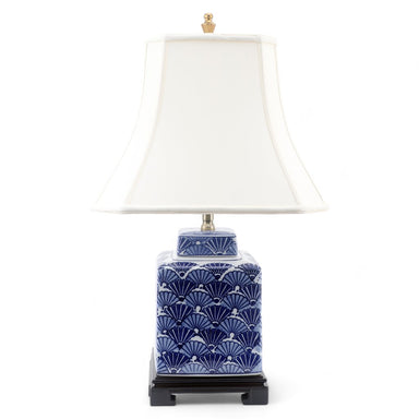 Danny's Fine Porcelain Lighting Danny's Fine Porcelain 14L X 10W X 24H - Porcelain Square Jar Lamp (125-14-Be) 40895-L
