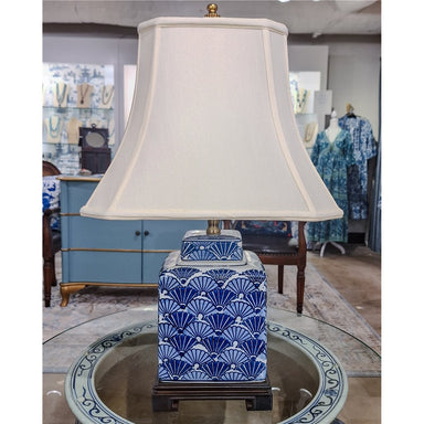 Danny's Fine Porcelain Lighting Danny's Fine Porcelain 14L X 10W X 24H - Porcelain Square Jar Lamp (125-14-Be) 40895-L