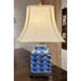 Danny's Fine Porcelain Lighting Danny's Fine Porcelain 14L X 10W X 24H - Porcelain Square Jar Lamp (125-14-Be) 40895-L