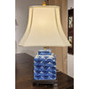 Danny's Fine Porcelain Lighting Danny's Fine Porcelain 14L X 10W X 24H - Porcelain Square Jar Lamp (125-14-Be) 40895-L