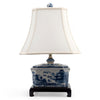 Danny's Fine Porcelain Lighting Danny's Fine Porcelain 14L X 11W X 22W PORCELAIN BOX LAMP -BLUE WILLOW(125-14-BE) 13667-L