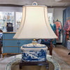 Danny's Fine Porcelain Lighting Danny's Fine Porcelain 14L X 11W X 22W PORCELAIN BOX LAMP -BLUE WILLOW(125-14-BE) 13667-L