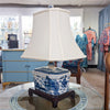 Danny's Fine Porcelain Lighting Danny's Fine Porcelain 14L X 11W X 22W PORCELAIN BOX LAMP -BLUE WILLOW(125-14-BE) 13667-L