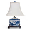 Danny's Fine Porcelain Lighting Danny's Fine Porcelain 14L X 11W X 22W PORCELAIN BOX LAMP -BLUE WILLOW(125-14-BE) 13667-L