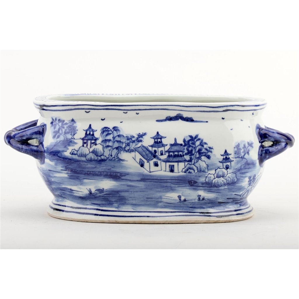Danny's Fine Porcelain Home Decor Danny's Fine Porcelain 16inL - FOOTBATH - VILLAGE 50978