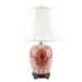 Danny's Fine Porcelain Lighting Danny's Fine Porcelain 16L X 16W X 26H Mellon Jar Lamp- Red Filigree(109-16-Be) 50725-L