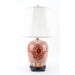 Danny's Fine Porcelain Lighting Danny's Fine Porcelain 16L X 16W X 26H Mellon Jar Lamp- Red Filigree(109-16-Be) 50725-L