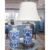 Danny's Fine Porcelain Lighting Danny's Fine Porcelain 17L X 15W X 27H Scalloped Shape Vase Lamp (Shade: 290-17-Be) 40935-L