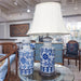 Danny's Fine Porcelain Lighting Danny's Fine Porcelain 17L X 15W X 27H Scalloped Shape Vase Lamp (Shade: 290-17-Be) 40935-L