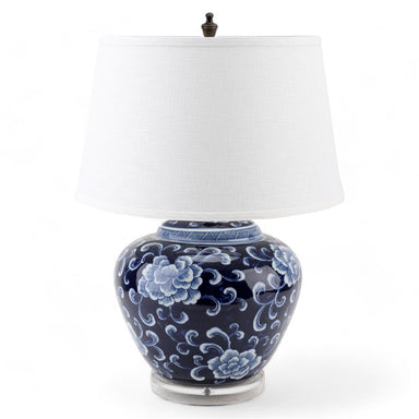 Danny's Fine Porcelain Lighting Danny's Fine Porcelain 17L X 17W X 25H Big Belly Vase Lamp(2-847-17) (Include Lampshade) 50899-LA