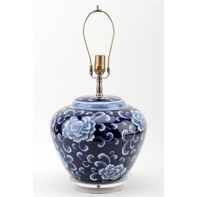 Danny's Fine Porcelain Lighting Danny's Fine Porcelain 17L X 17W X 25H Big Belly Vase Lamp(2-847-17) (Include Lampshade) 50899-LA