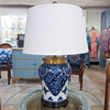 Danny's Fine Porcelain Lighting Danny's Fine Porcelain 17L X 17W X 27H PORCELAIN WARRIOR JAR LAMP Qipao (Large) ( 2-847-17) 14088-L