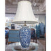 Danny's Fine Porcelain Lighting Danny's Fine Porcelain 17L X 17W X 29H Blue And White Vase Lamp [Shade:108-17-Be] 40936-LA