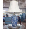 Danny's Fine Porcelain Lighting Danny's Fine Porcelain 17L X 17W X 29H Blue And White Vase Lamp [Shade:108-17-Be] 40936-LA
