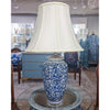Danny's Fine Porcelain Lighting Danny's Fine Porcelain 17L X 17W X 29H Blue And White Vase Lamp [Shade:108-17-Be] 40936-LA