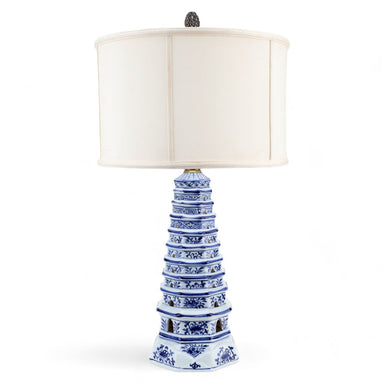 Danny's Fine Porcelain Lighting Danny's Fine Porcelain 17L X 17W X 30H Pagoda 2 Ways Lamp (109-16-Be) 50820-L