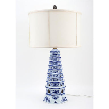Danny's Fine Porcelain Lighting Danny's Fine Porcelain 17L X 17W X 30H Pagoda 2 Ways Lamp (109-16-Be) 50820-L