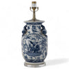 Danny's Fine Porcelain Lighting Danny's Fine Porcelain 17Lx17Wx 28H Round Vase Lamp - B/W Birds & Florals [Acrylic_Base/Sh:2-847-17] 10794-LA