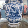 Danny's Fine Porcelain Lighting Danny's Fine Porcelain 17Lx17Wx 28H Round Vase Lamp - B/W Birds & Florals [Acrylic_Base/Sh:2-847-17] 10794-LA