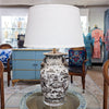 Danny's Fine Porcelain Lighting Danny's Fine Porcelain 17Lx17Wx30H Porcelain Lamp - Black And White Willow [Acrylic_Base/Sh:2-847-17] 14231-LA