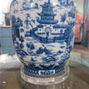 Danny's Fine Porcelain Lighting Danny's Fine Porcelain 17Lx17X30H Blue Willow Lamp [Acrylic_Base/Sh:2-847-17] 13666-LA