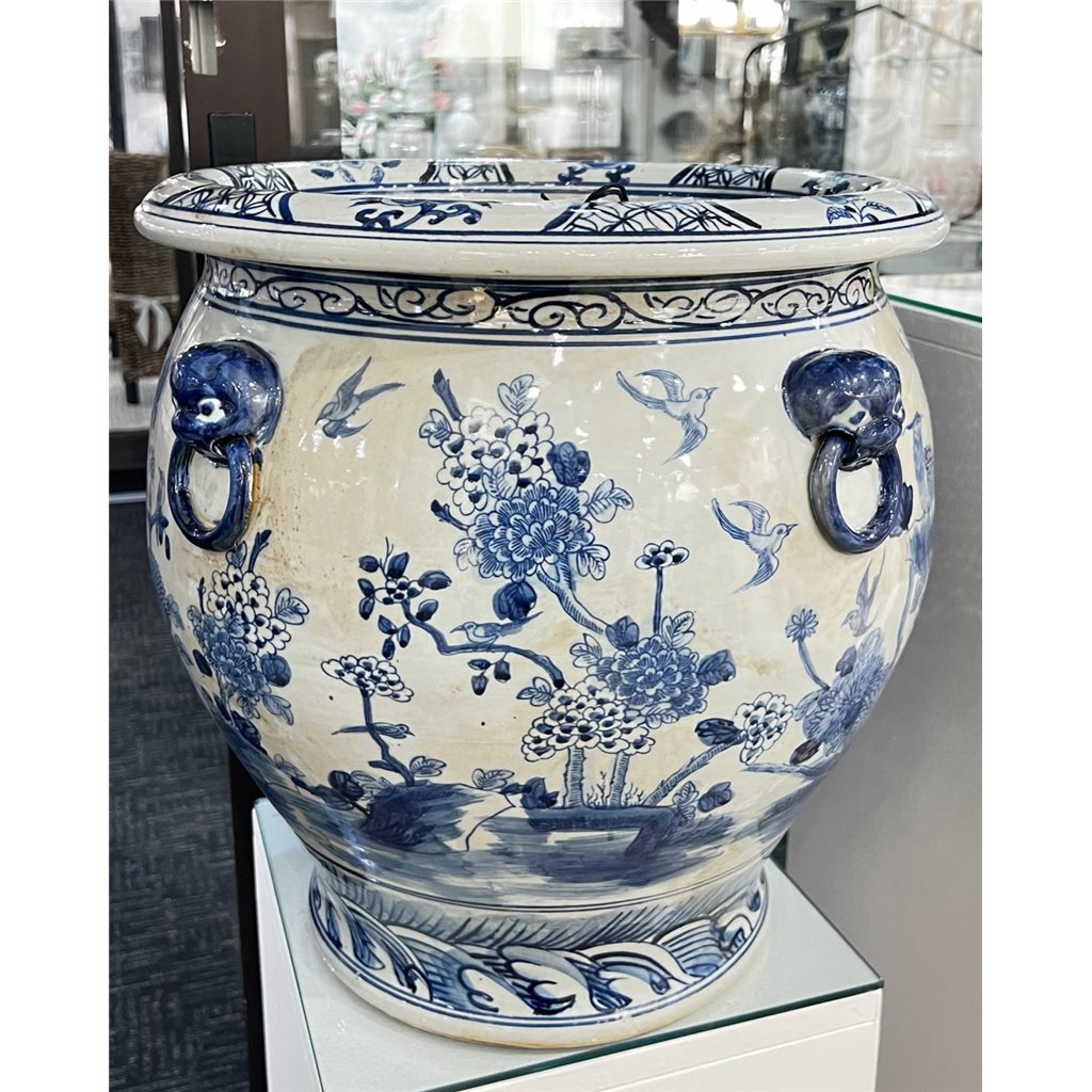 Danny's Fine Porcelain Home Decor Danny's Fine Porcelain 18inD - FISHBOWL - FLORAL AND 50976