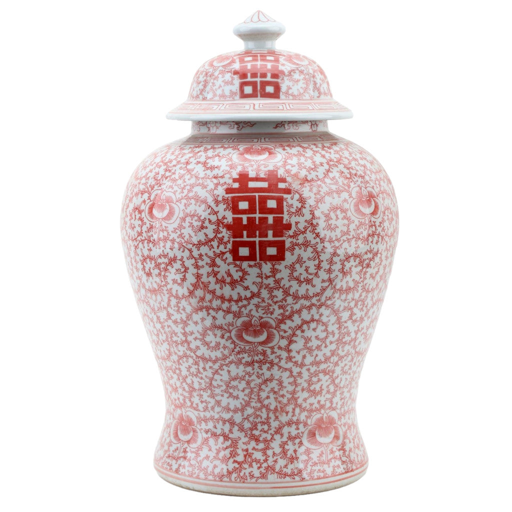 Danny's Fine Porcelain Home Decor Danny's Fine Porcelain 19.5inH - JAR (SALMON COLOR) 50952