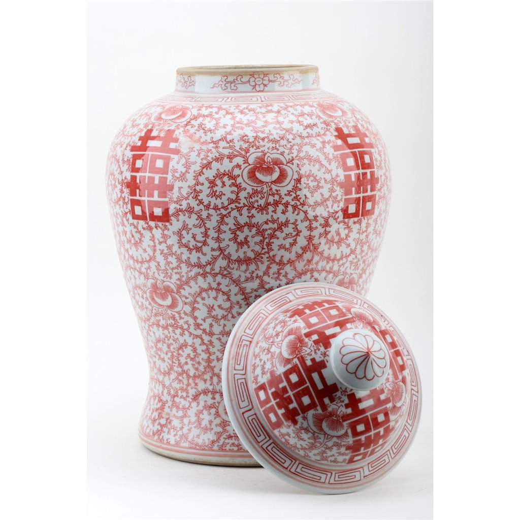 Danny's Fine Porcelain Home Decor Danny's Fine Porcelain 19.5inH - JAR (SALMON COLOR) 50952