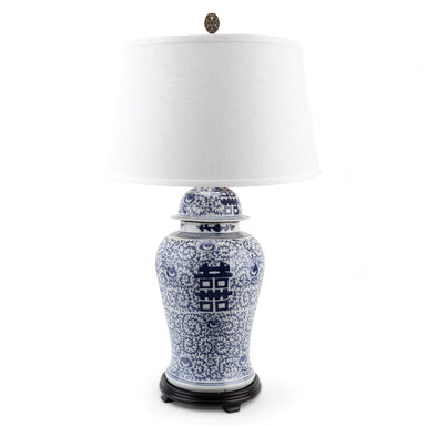 Danny's Fine Porcelain Lighting Danny's Fine Porcelain 19L X 19W X 32H Double Happiness Lamp (2-847-19) 50981-L