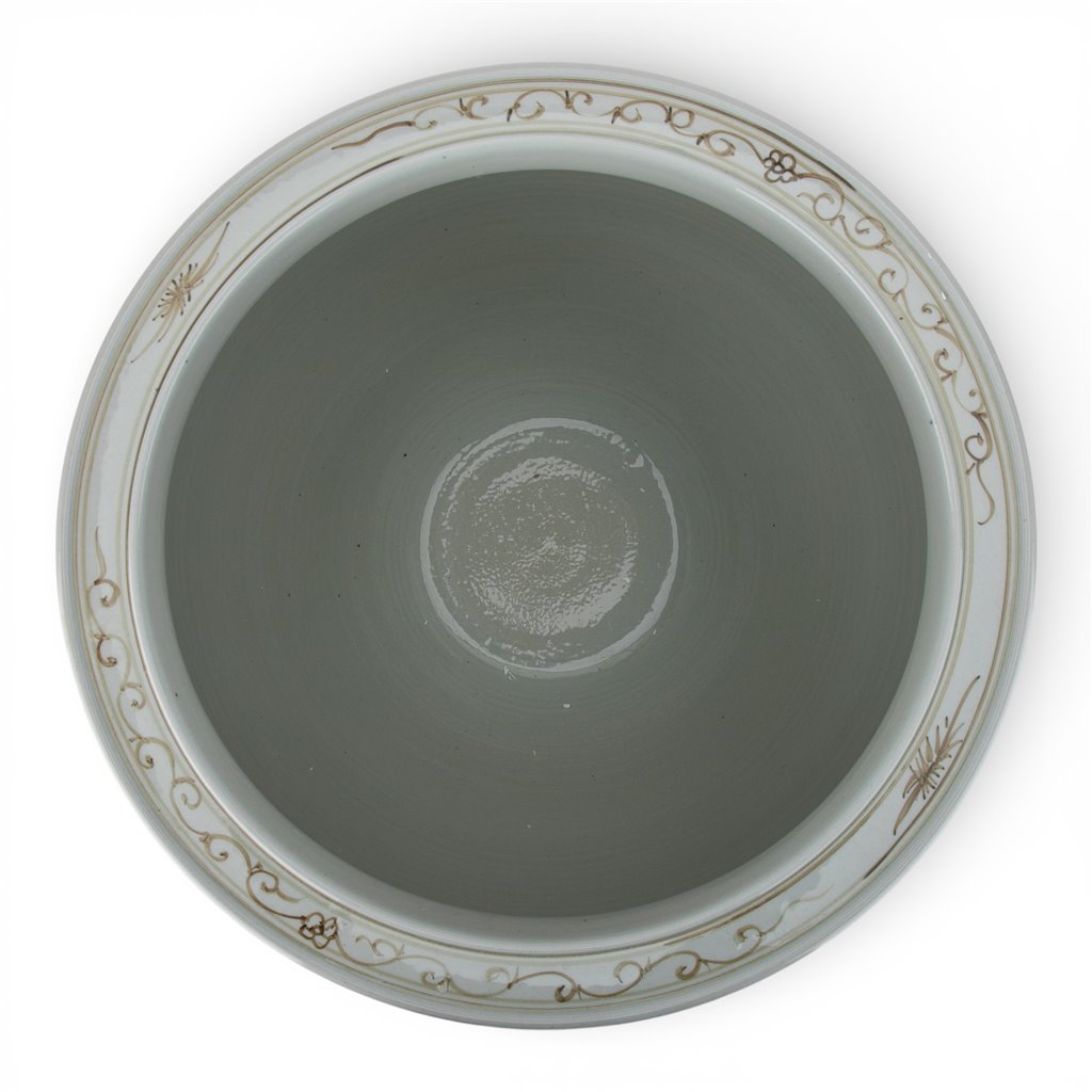 Danny's Fine Porcelain Home Decor Danny's Fine Porcelain 20 Inch Fishbowl -Brown Scenic