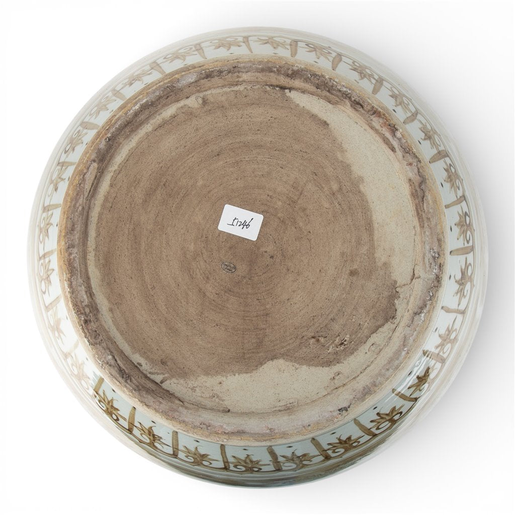 Danny's Fine Porcelain Home Decor Danny's Fine Porcelain 20 Inch Fishbowl -Brown Scenic