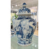 Danny's Fine Porcelain Home Decor Danny's Fine Porcelain 20L X20W X 32H Big Temple Lidded Jar Blue And White Longevity 51156