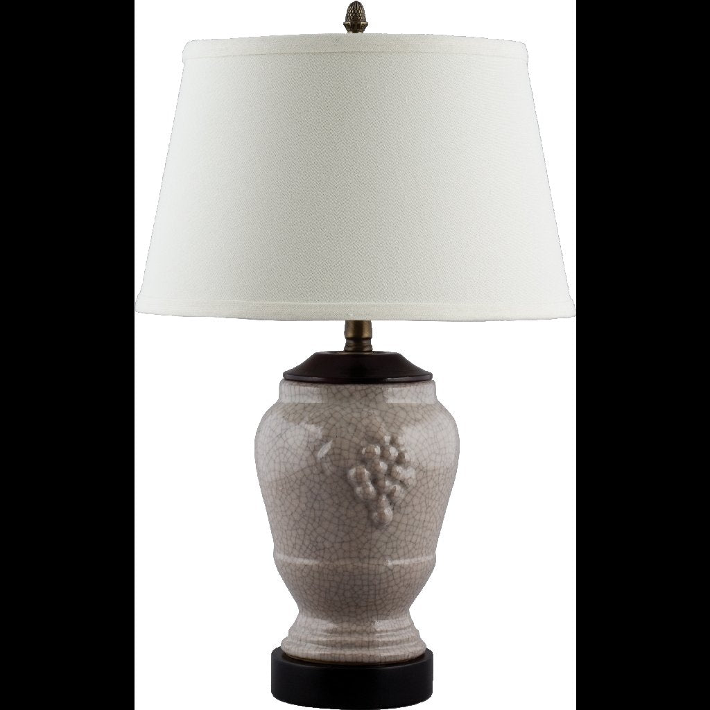 Danny's Fine Porcelain Home Decor Danny's Fine Porcelain 22" Small Grape Jar Lamp -Beige