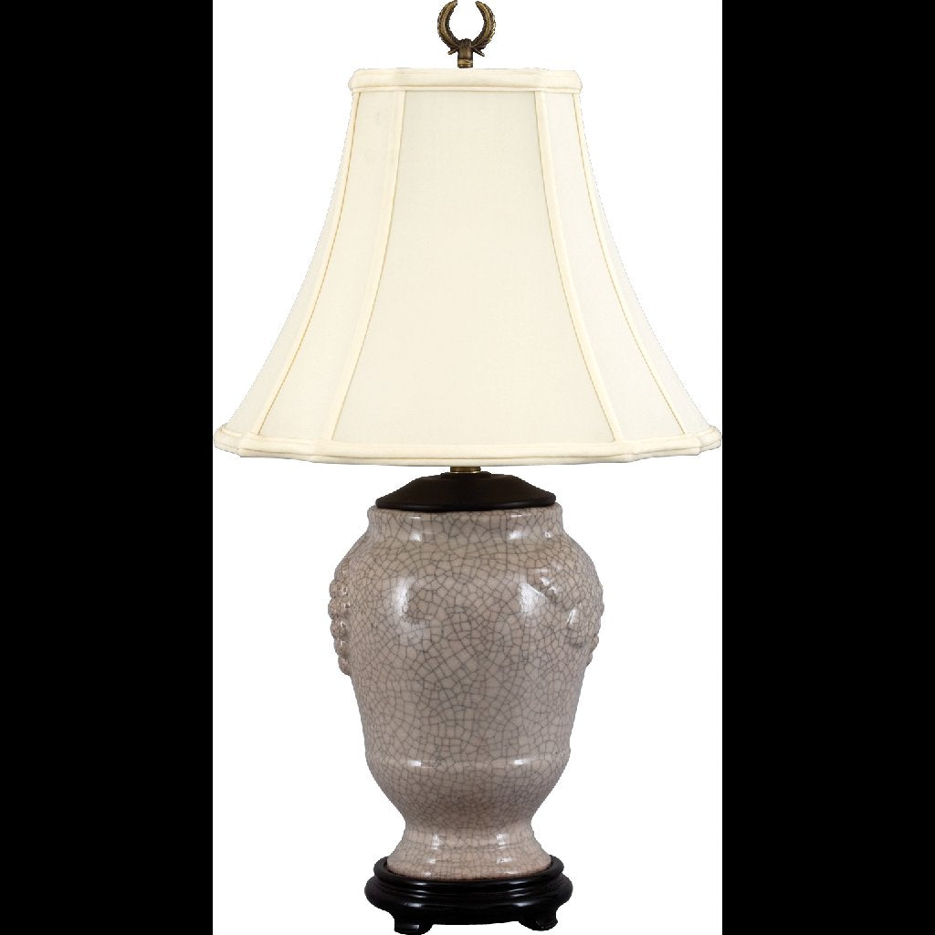 Danny's Fine Porcelain Home Decor Danny's Fine Porcelain 25.5" Med Grape Jar Lamp - Beige