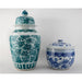Danny's Fine Porcelain Home Decor Danny's Fine Porcelain 30h Lidded Jar-Green Peony