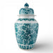 Danny's Fine Porcelain Home Decor Danny's Fine Porcelain 30h Lidded Jar-Green Peony