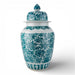 Danny's Fine Porcelain Home Decor Danny's Fine Porcelain 30h Lidded Jar-Green Peony