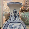 Danny's Fine Porcelain Home Decor Danny's Fine Porcelain 36h Lantern Vase- Blue and White Four Season. Display It Alone Or with