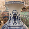 Danny's Fine Porcelain Home Decor Danny's Fine Porcelain 36h Lantern Vase- Blue and White Four Season. Display It Alone Or with