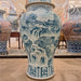 Danny's Fine Porcelain Home Decor Danny's Fine Porcelain 40h Lidded Warrior Jar-Green Scenic