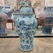 Danny's Fine Porcelain Home Decor Danny's Fine Porcelain 40h Lidded Warrior Jar-Green Scenic
