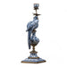 Danny's Fine Porcelain Home Decor Danny's Fine Porcelain 6L X 6W X 19H PORCELAIN PARROT CANDLE HOLDER WITH BRONZE ORMOLU- BLUE AND WHITE (LEFT) 14049