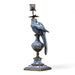 Danny's Fine Porcelain Home Decor Danny's Fine Porcelain 6L X 6W X 19H PORCELAIN PARROT CANDLE HOLDER WITH BRONZE ORMOLU- BLUE AND WHITE (LEFT) 14049