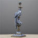 Danny's Fine Porcelain Home Decor Danny's Fine Porcelain 6L X 6W X 19H PORCELAIN PARROT CANDLE HOLDER WITH BRONZE ORMOLU- BLUE AND WHITE (LEFT) 14049