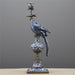 Danny's Fine Porcelain Home Decor Danny's Fine Porcelain 6L X 6W X 19H PORCELAIN PARROT CANDLE HOLDER WITH BRONZE ORMOLU- BLUE AND WHITE (LEFT) 14049