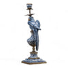 Danny's Fine Porcelain Home Decor Danny's Fine Porcelain 6L X 6W X 19H PORCELAIN PARROT CANDLE HOLDER WITH BRONZE ORMOLU- BLUE AND WHITE (RIGHT) 14050