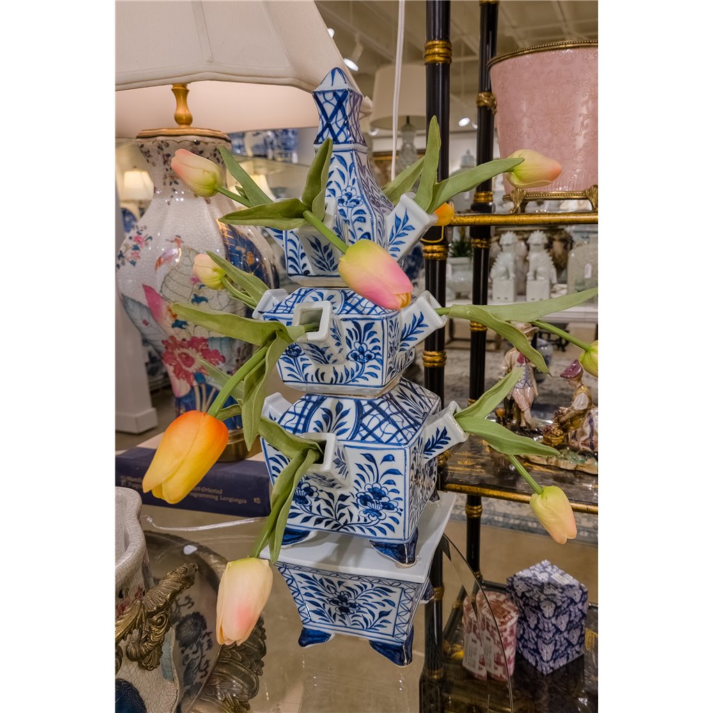 Danny's Fine Porcelain Home Decor Danny's Fine Porcelain 7.5L X 7.375W X 18.75H - TUILPIERE VASE-SECTIONAL AND BASE 50821